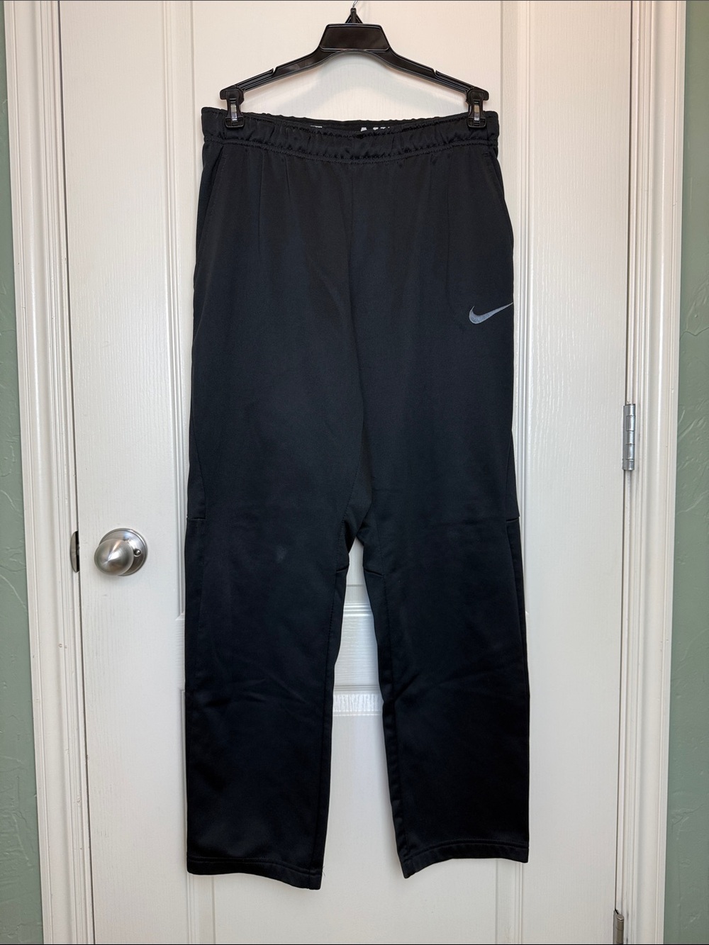 Nike Black Men's Dri-FIT Athletic Fleece Lined Training Joggers Pants Sz M